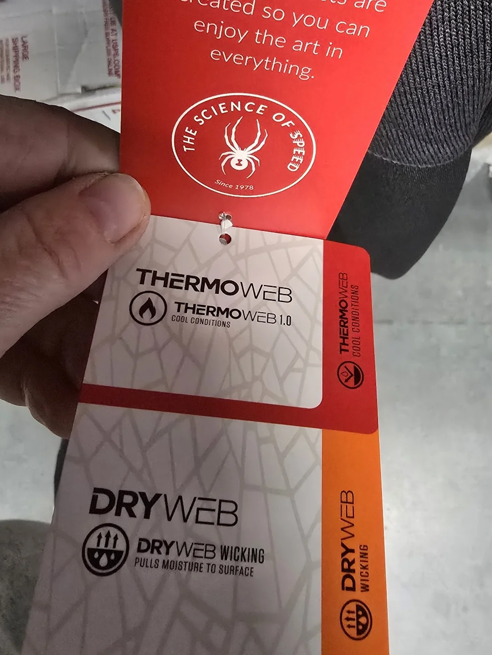 Spyder Men's Charcoal Gray Performance Quarter-Zip - Picture 10 of 10